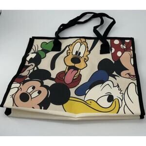 medium Canvas Bag, Mickey, Goofy, Minnie And Donald Duck